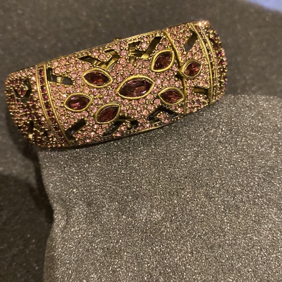 Heidi Daus "Everlasting Elegance" Swarovski Encrusted Hidden Watch Bangle - Picture 3 of 5